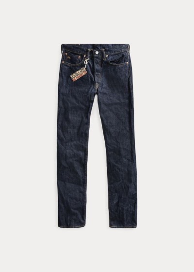 Jeans Ralph Lauren Hombre Azules Azules - Straight-Fit Once-Washed Denim - MOTHI2178